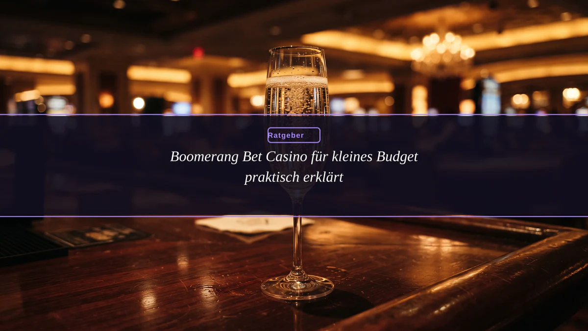 Boomerang Bet Casino für kleines Budget praktisch erklärt