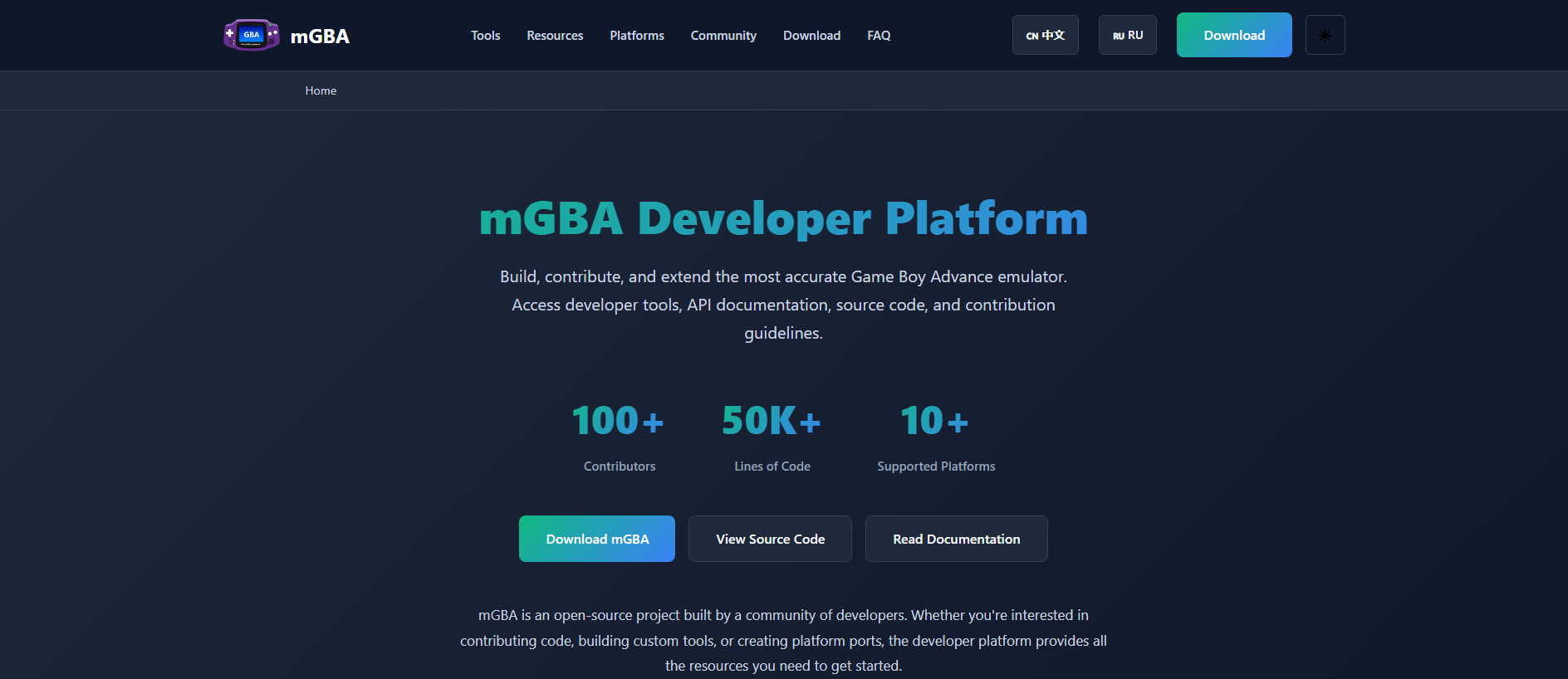 Forensic screenshot of mgba.dev showing the phishing page layout