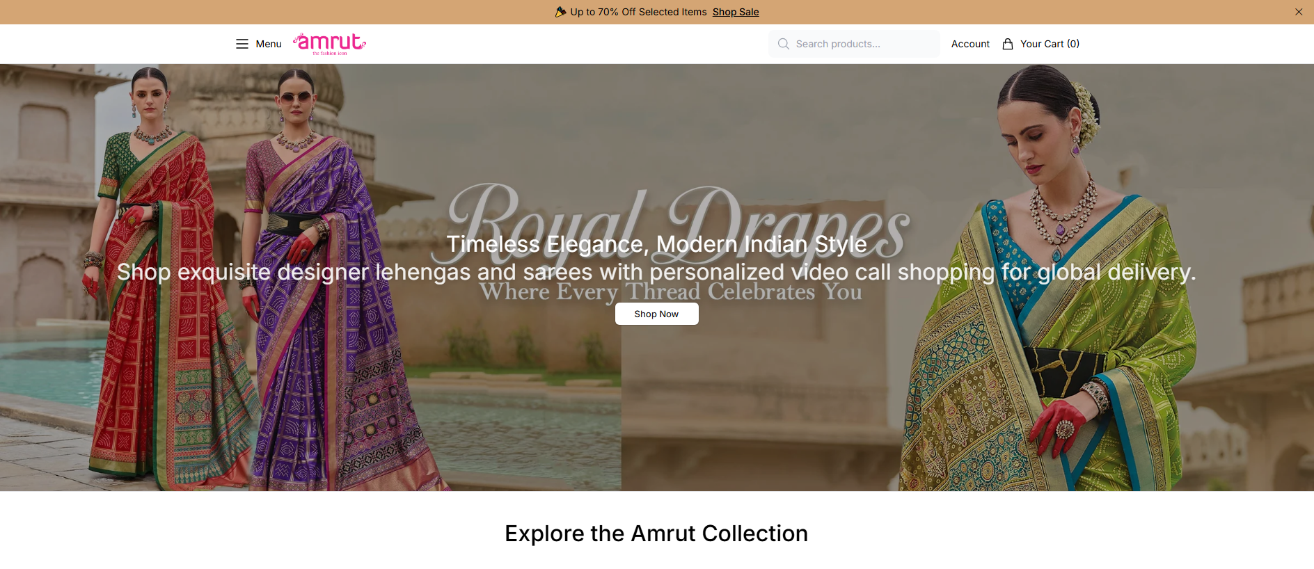 Stored capture of amruthq.shop