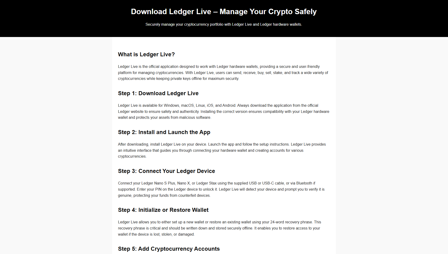 Stored capture of ledgerlivedownload-us.pages.dev
