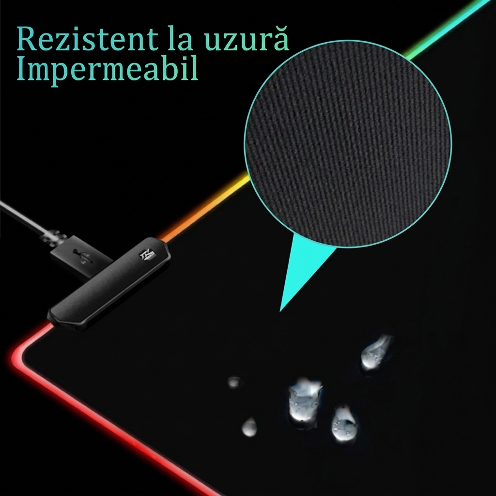 Mousepad Gaming RGB Suprafata Mare 800x300mm