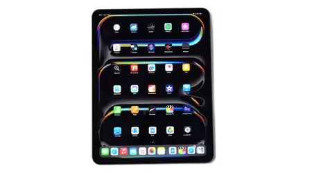 iPad Pro M4のUI画面。アプリ一覧。