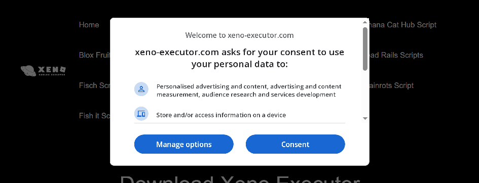 Screenshot of xeno-executor.com