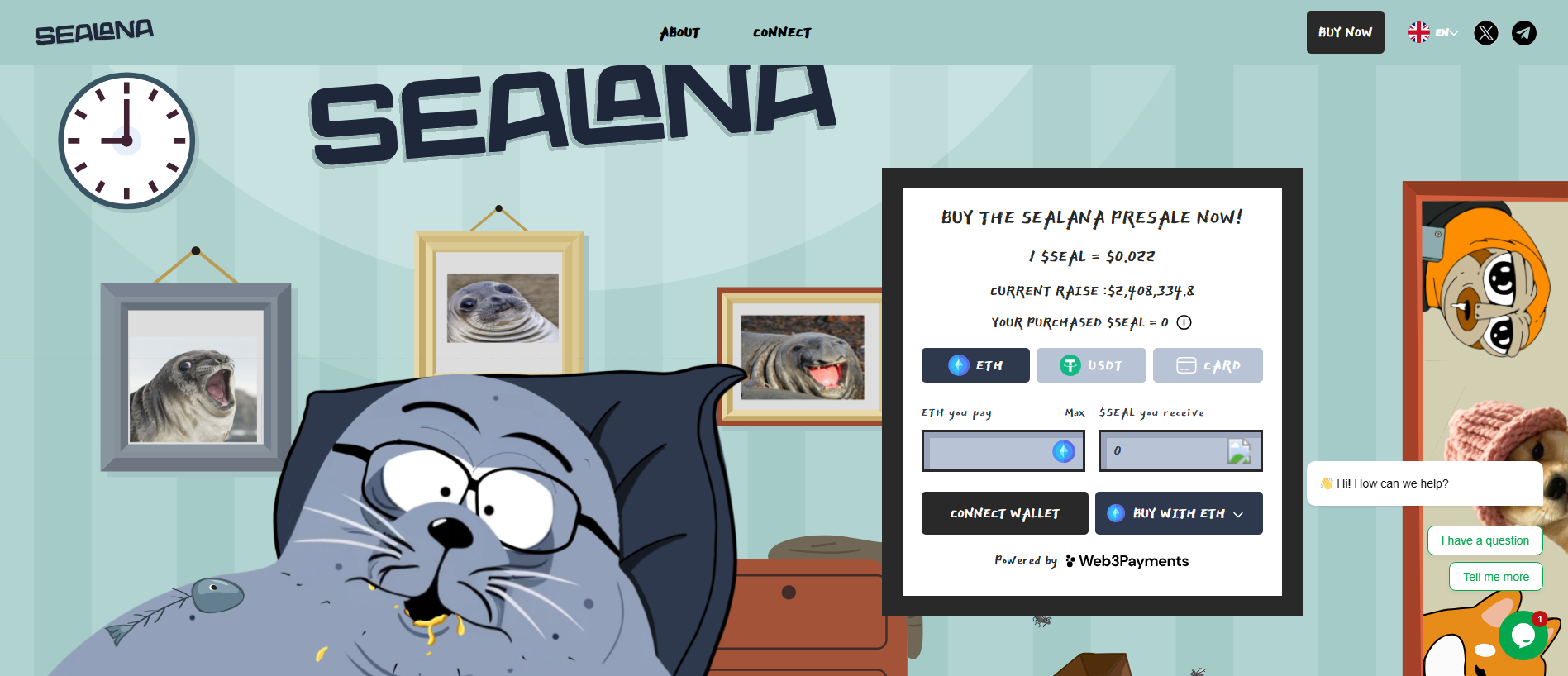 Stored capture of sealana-presale.pages.dev