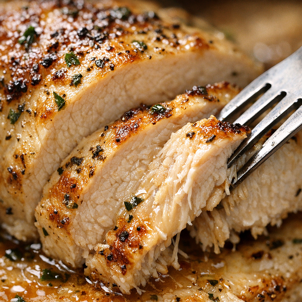 Easy Baked Chicken Breast with Herbs (Juicy Every Time) cooking process