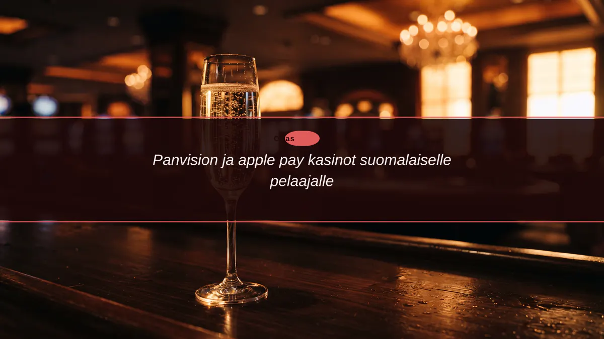 Panvision ja apple pay kasinot suomalaiselle pelaajalle