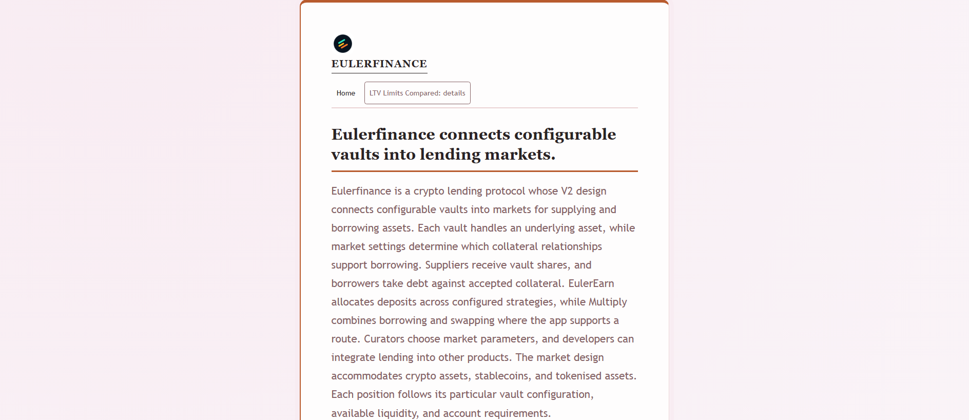 Stored capture of euelrfinance.com