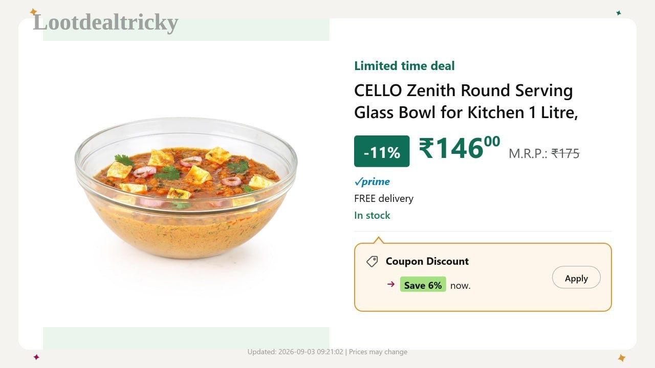 Cello 1000ml Serving – Just ₹146 | Best Price Drop Today