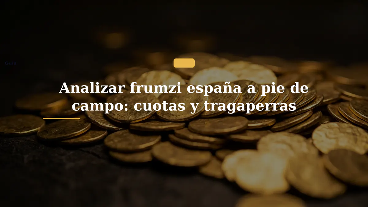 Analizar frumzi españa a pie de campo: cuotas y tragaperras