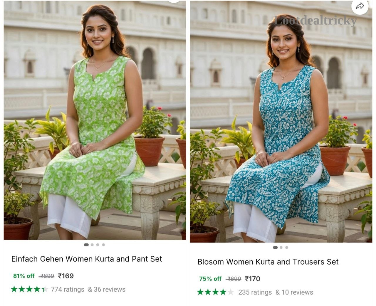 Women Kurta Trouser – Just ₹169 | Loot Deal
