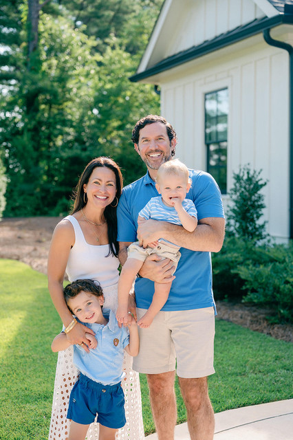 Matt Cresta with family at Lake Oconee