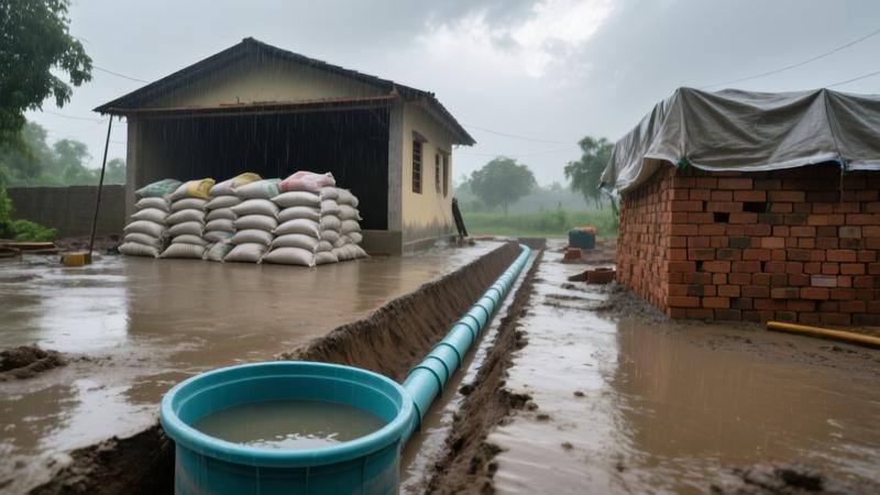 Monsoon Construction Guide 2026 - How to Build a House Safely During the Rainy Season in India