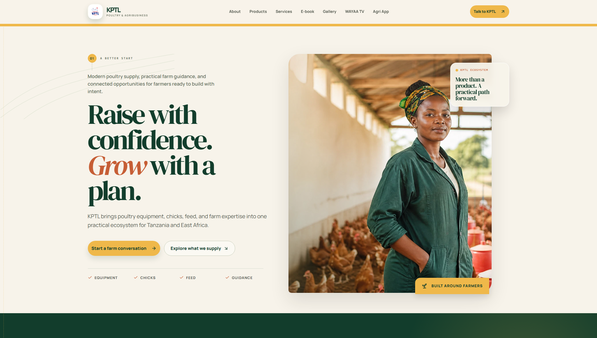 Screenshot of kptlagri.com