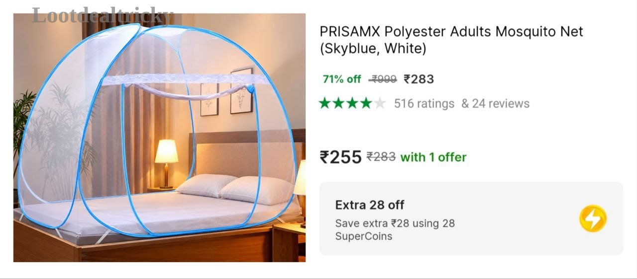Double Bed Mosquito – Just ₹283 | Lowest Price Deal