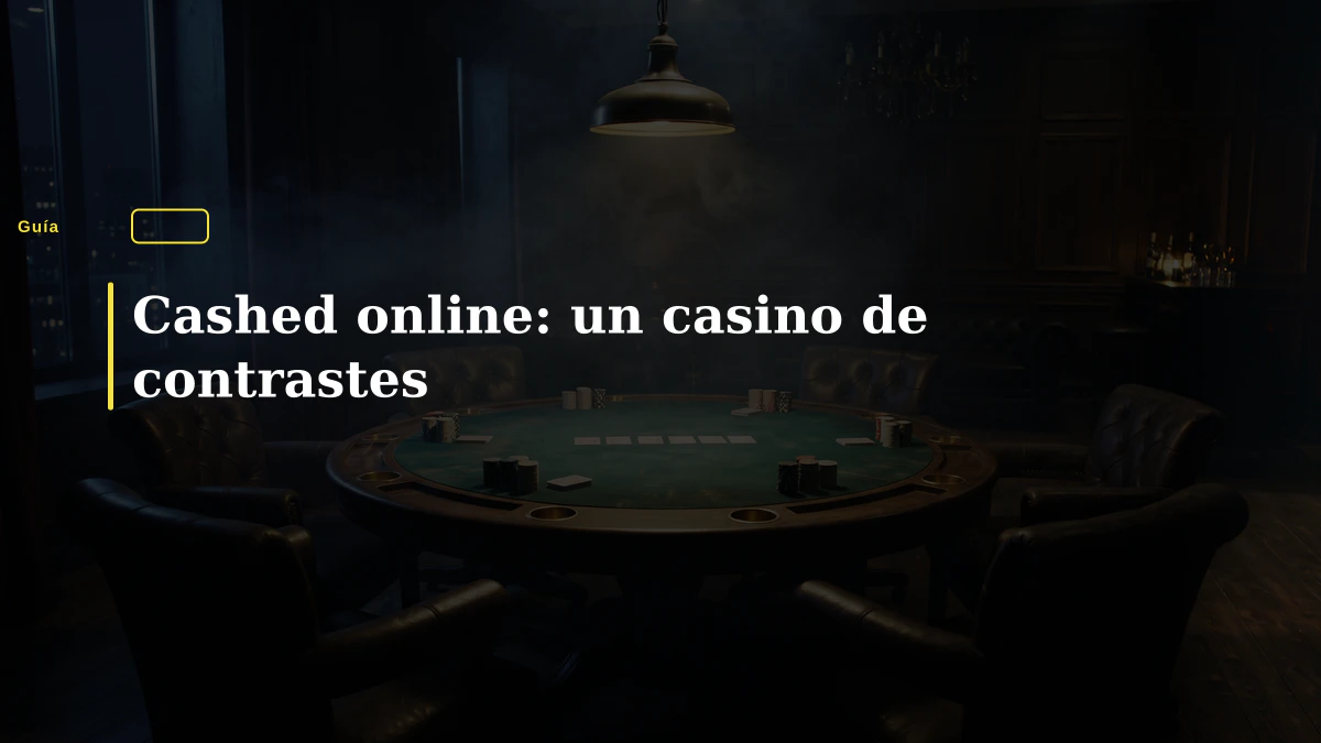 Cashed online: un casino de contrastes