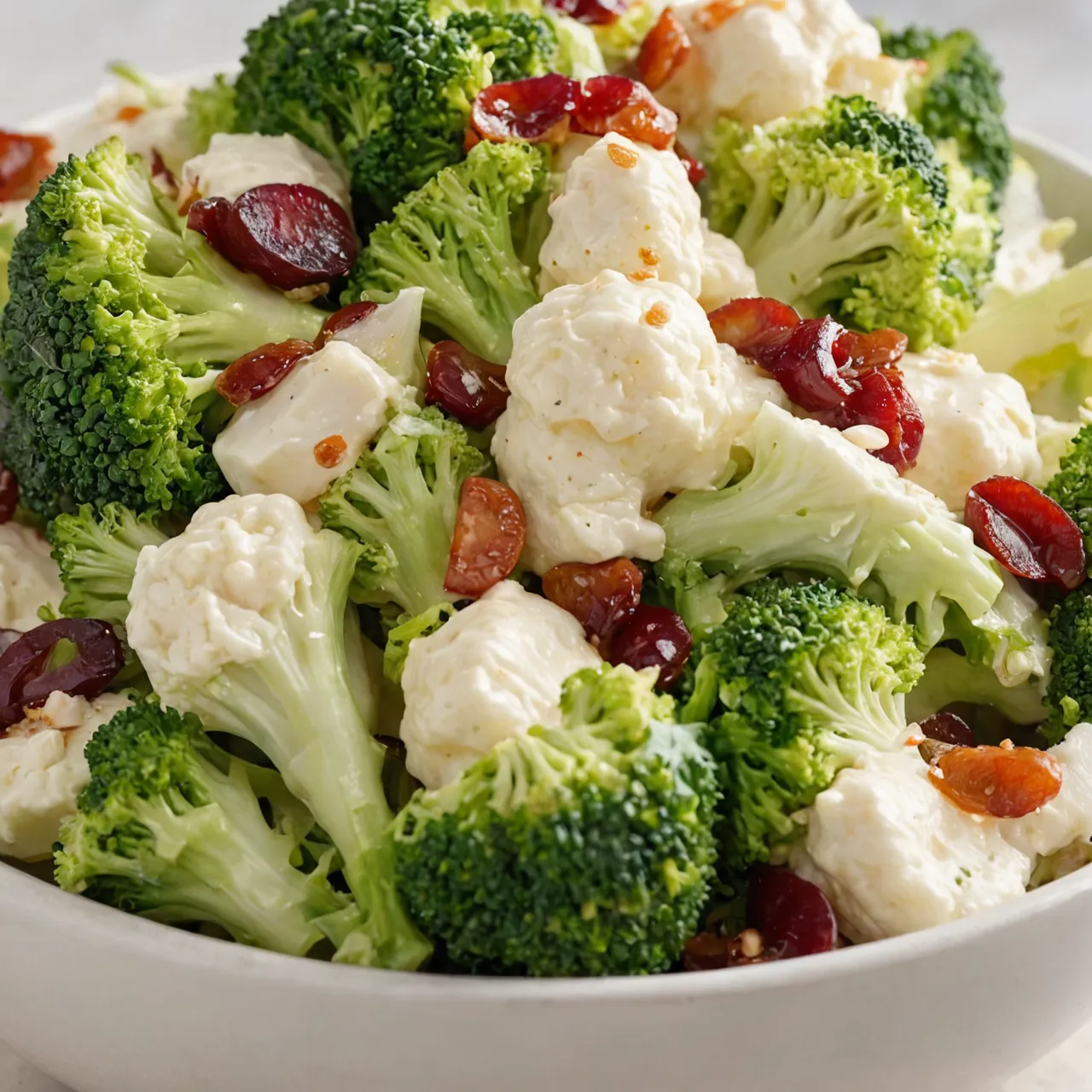 Fresh & Creamy Broccoli Cauliflower Salad – Crowd-Pleasing Recipe