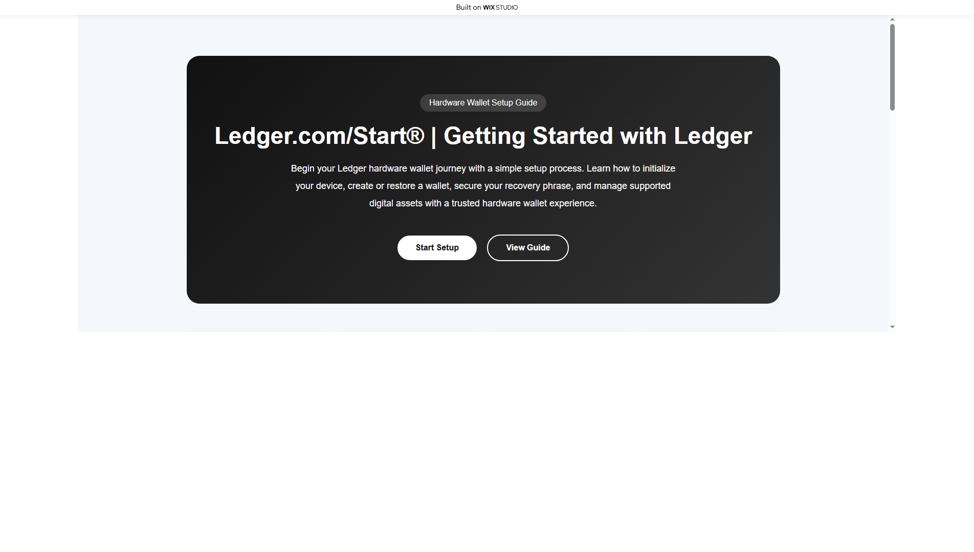 Screenshot of webstartcdn-ledge.wixstudio.com