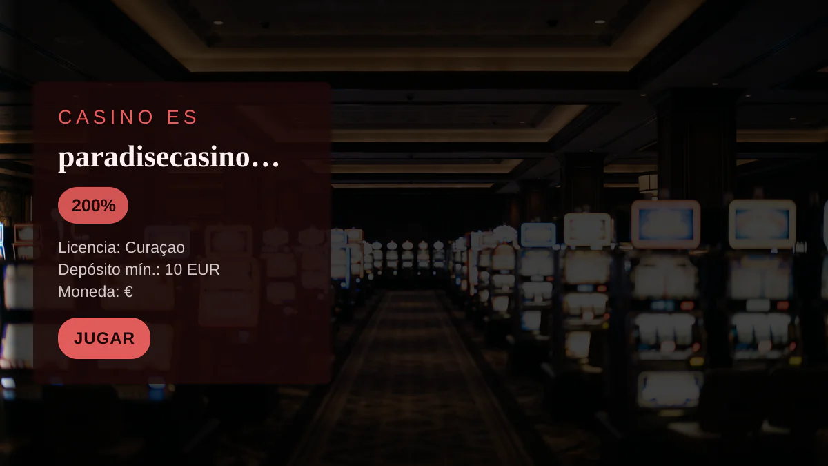 paradisecasino espana — bono de bienvenida 200%, pagos: Visa, Mastercard, Skrill, Neteller, Paysafecard