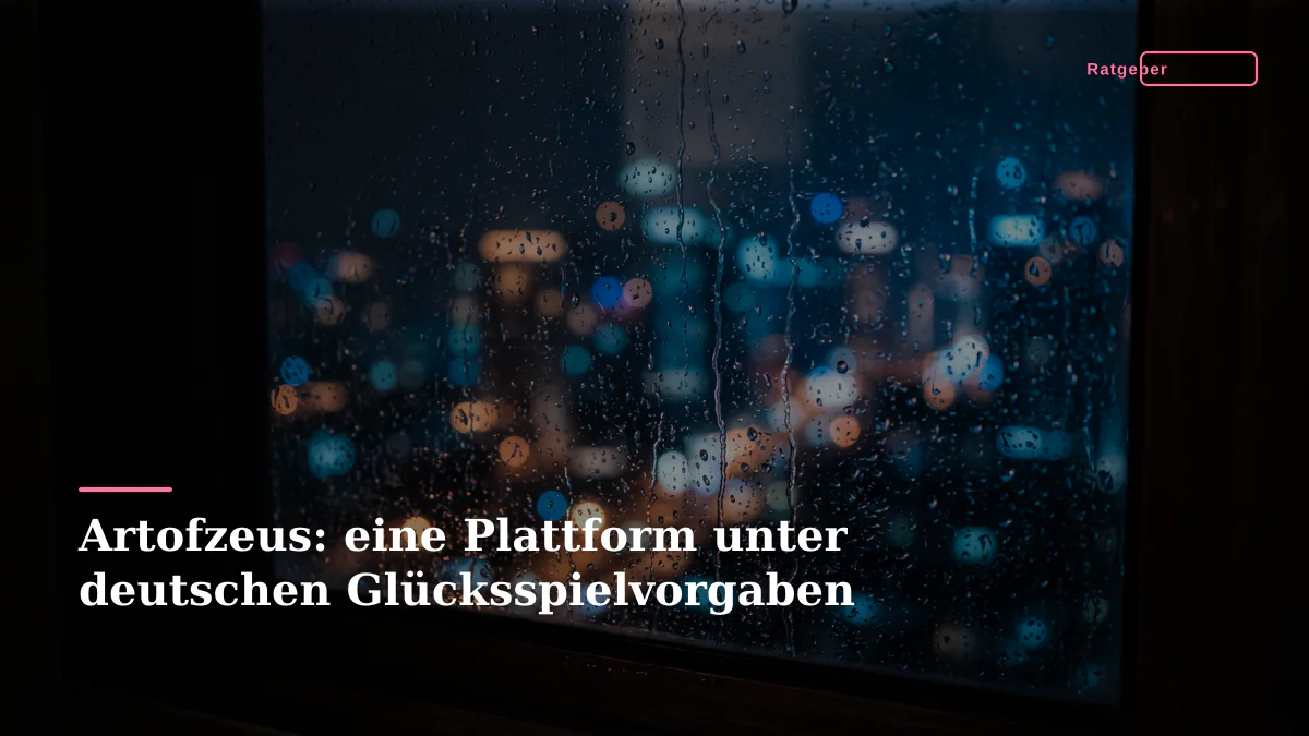 Artofzeus: eine Plattform unter deutschen Glücksspielvorgaben