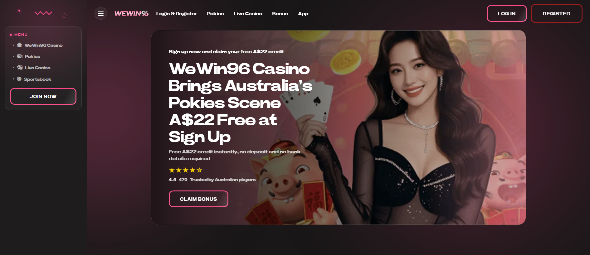 Forensic screenshot of wewin-96.com showing the phishing page layout