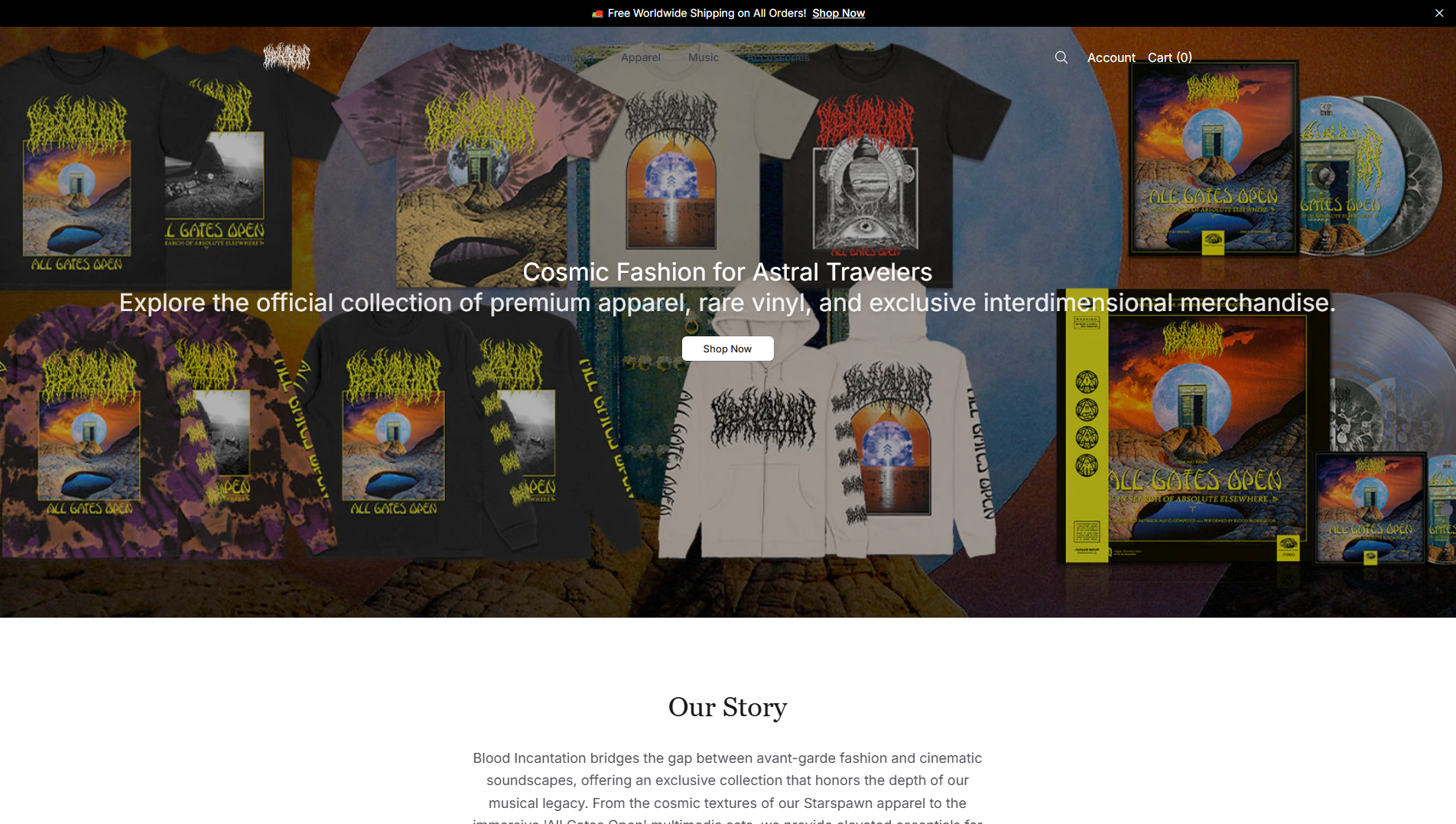 Primary capture · bloodincantationshop.shop
