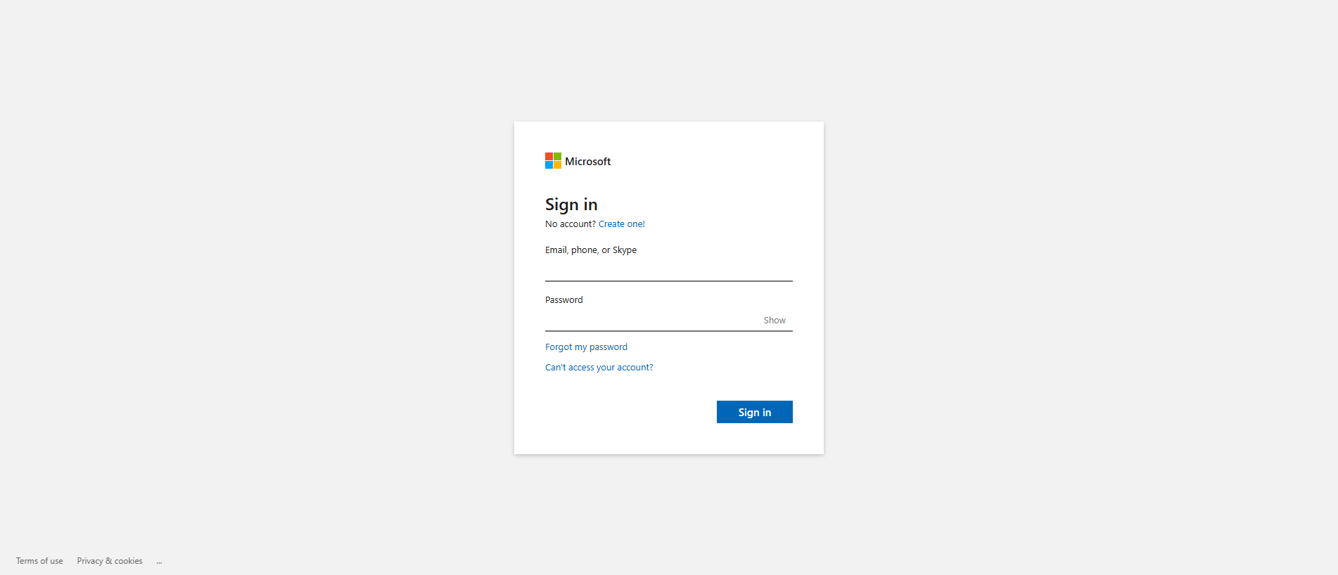 Forensic screenshot of [REDACTED] showing the phishing page layout