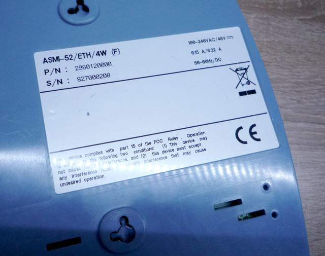 Multiplexer Brand RAD ASMi-52 ASMI-52/ETH/4W бу.
400 гр.