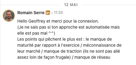 Romain Serre - Capture LinkedIn