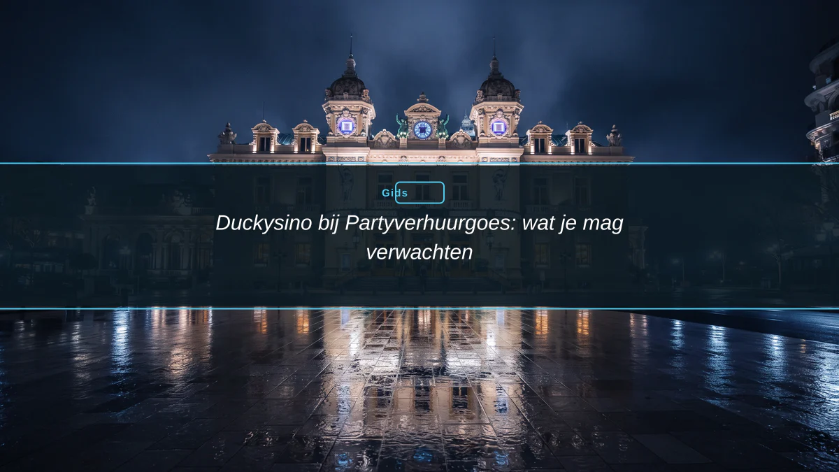 Duckysino bij Partyverhuurgoes: wat je mag verwachten