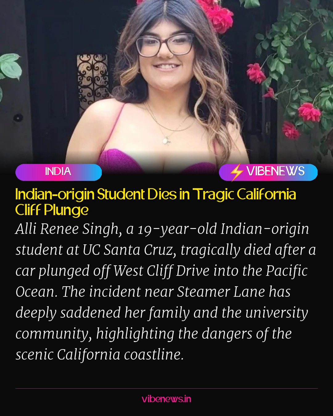 Indian-origin Student Dies in Tragic California Cliff Plunge
