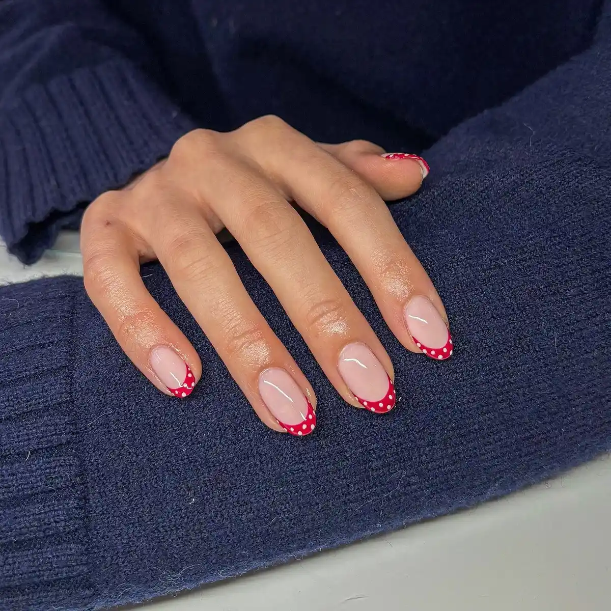 Polka Dot French Manicure Takes Centre Stage This Summer