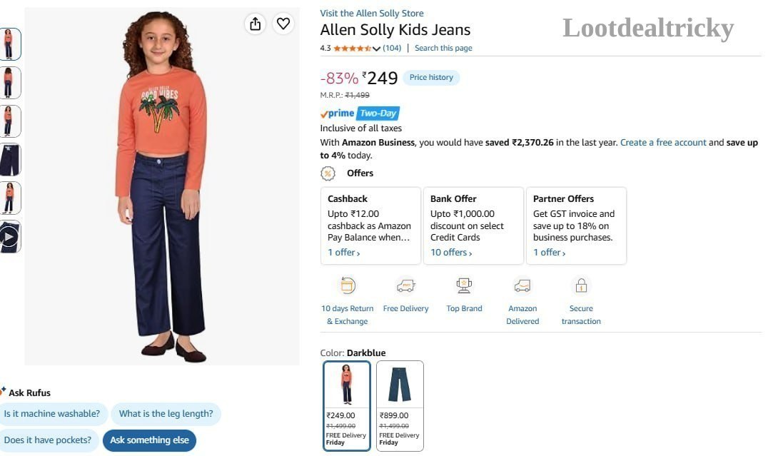 Allen Solly Kids | Exclusive Sale Discount