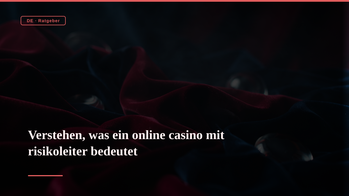 Verstehen, was ein online casino mit risikoleiter bedeutet