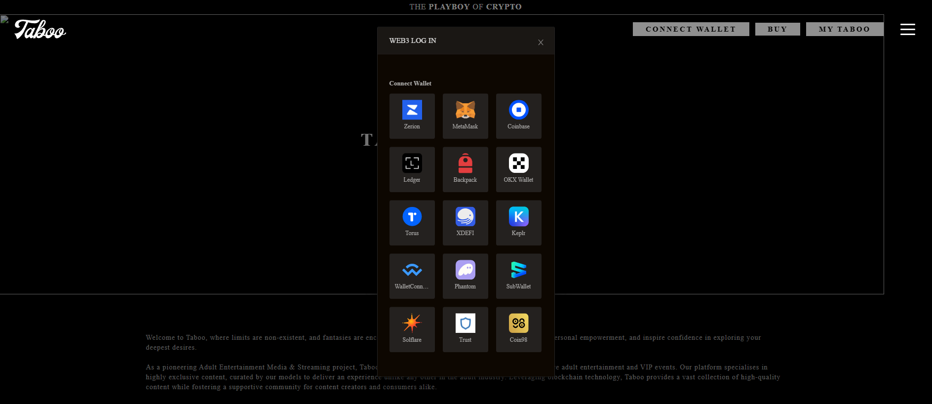 Screenshot of taboo-io.pages.dev