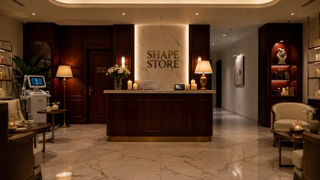 Shape Store karşılama alanı ve sessiz lüks atmosferi