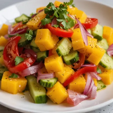 Refreshing Mango Salad with Lime Dressing: A Perfect Summer Dish!