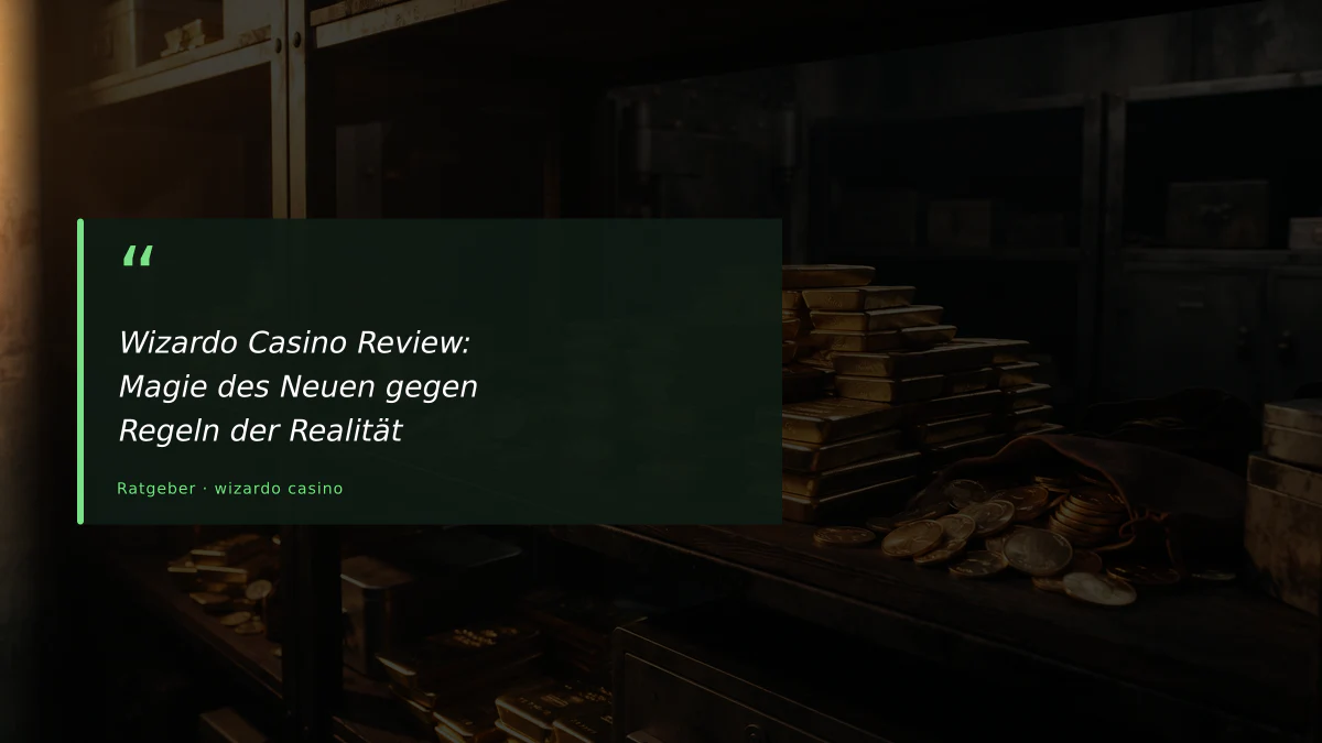 Wizardo Casino Review: Magie des Neuen gegen Regeln der Realität