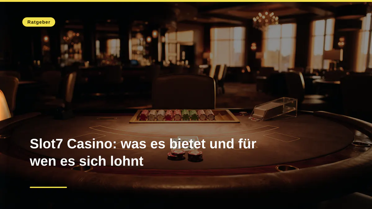 Slot7 Casino: was es bietet und für wen es sich lohnt