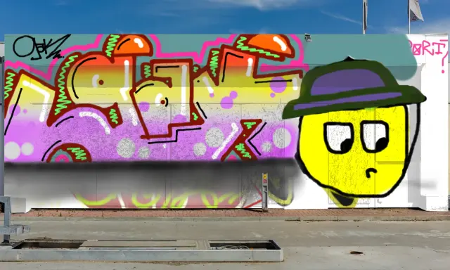 Graffiti artwork by Bab