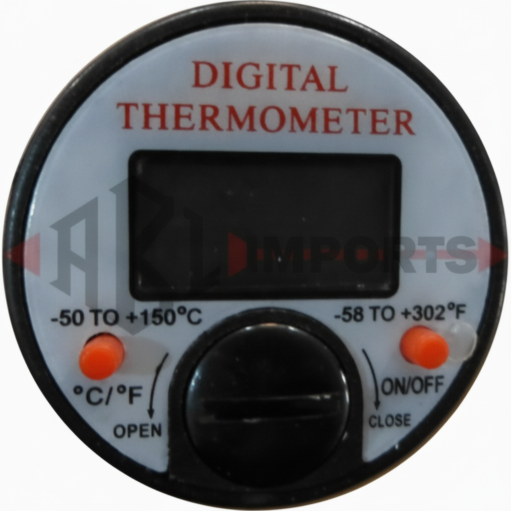 Digital Thermometer, Air Con Steel, 50-150°C