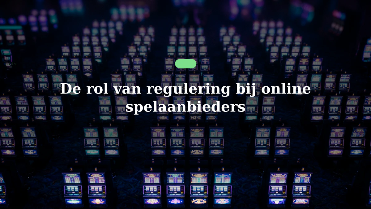De rol van regulering bij online spelaanbieders
