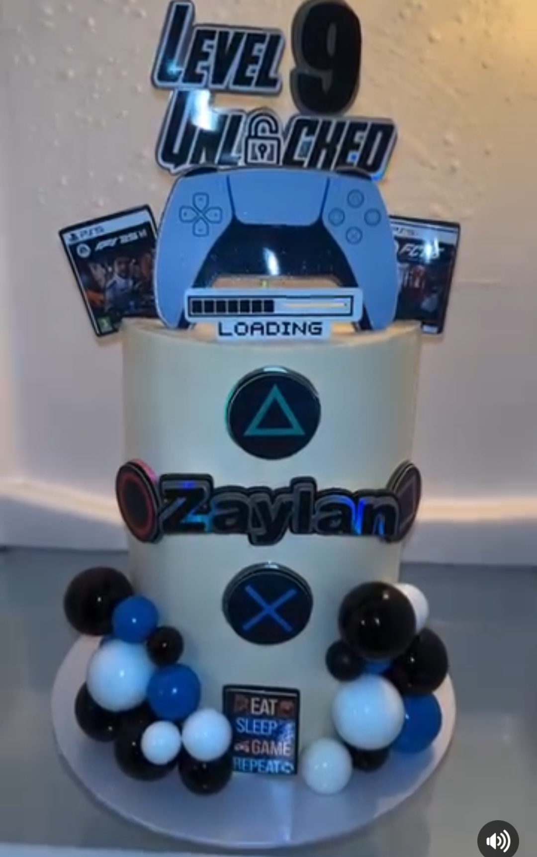 Play Station Theme Cake