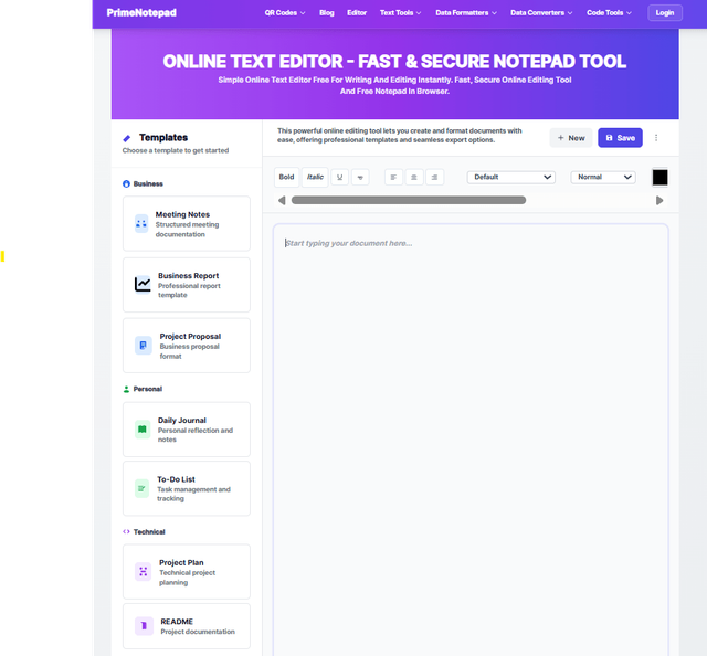online notepad editor.png