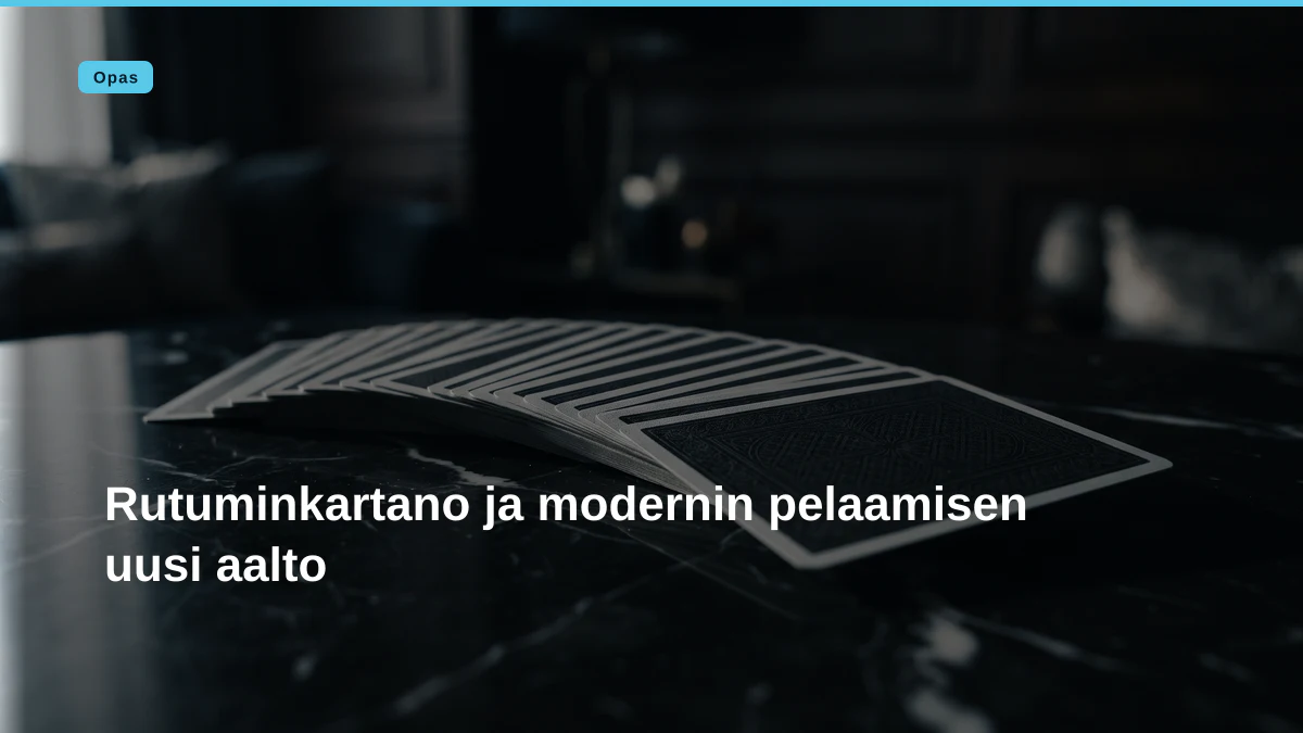 Rutuminkartano ja modernin pelaamisen uusi aalto