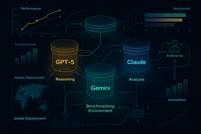 Illustration for the article: The AI Model Competition: How Frontier Models Are Reshaping the Technology Landscape