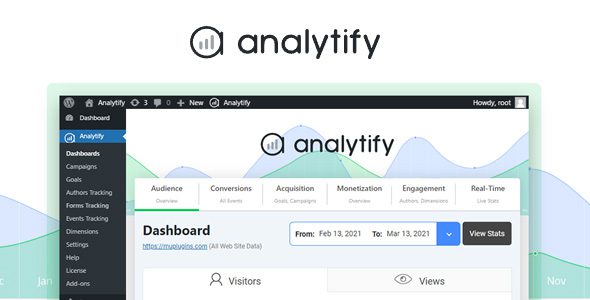 Download Analytify Pro 9.1.0 + Addons – Google Analytics Plugin for WordPress