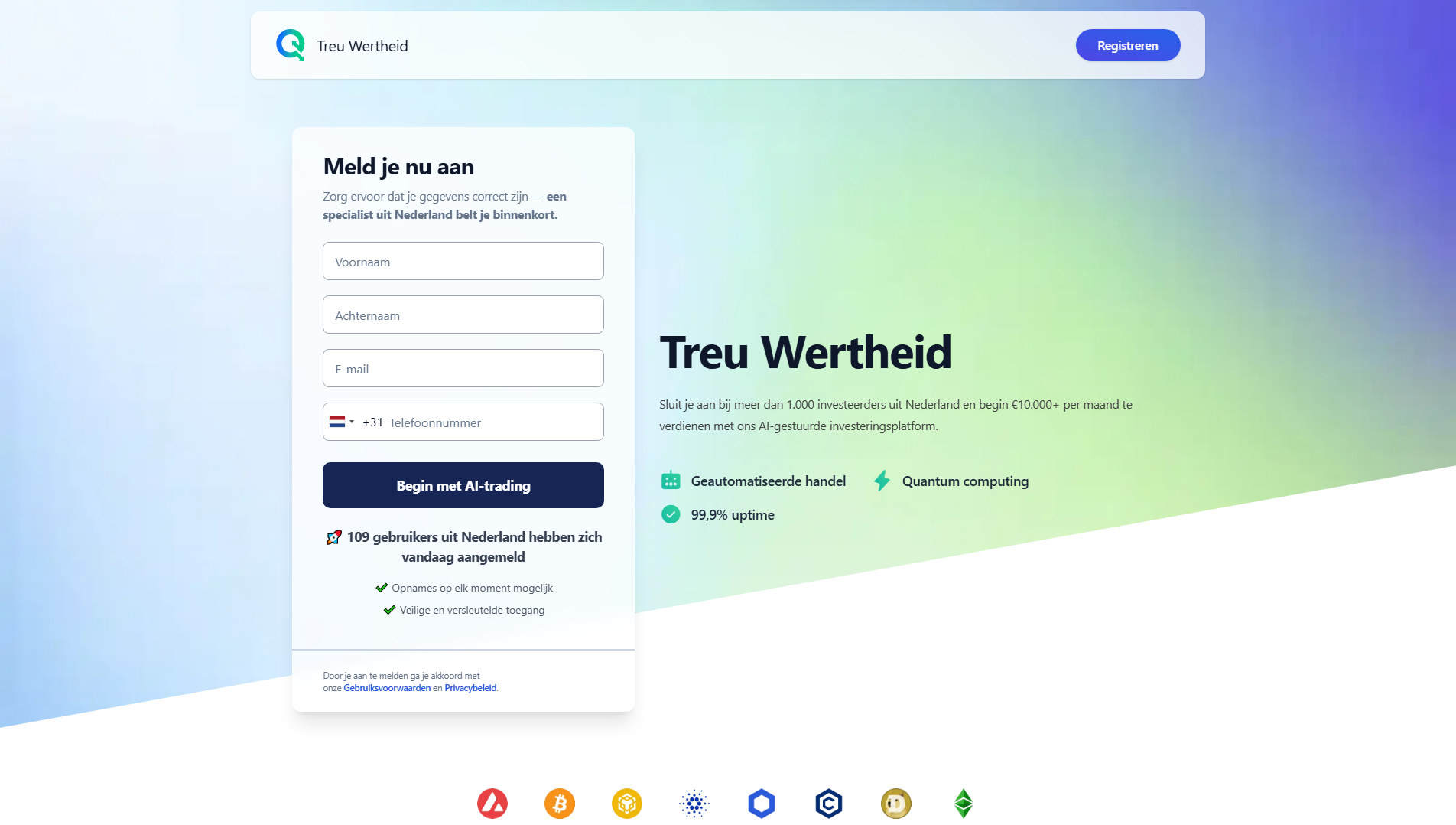 Stored capture of treuwertheid.de