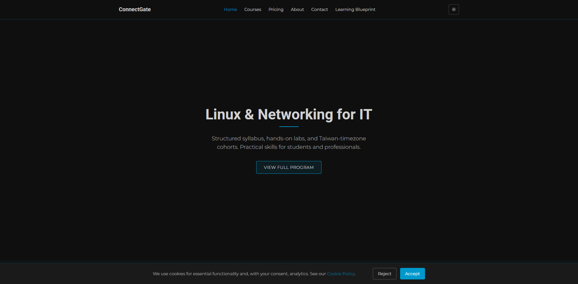 Screenshot of connect-gate.digital