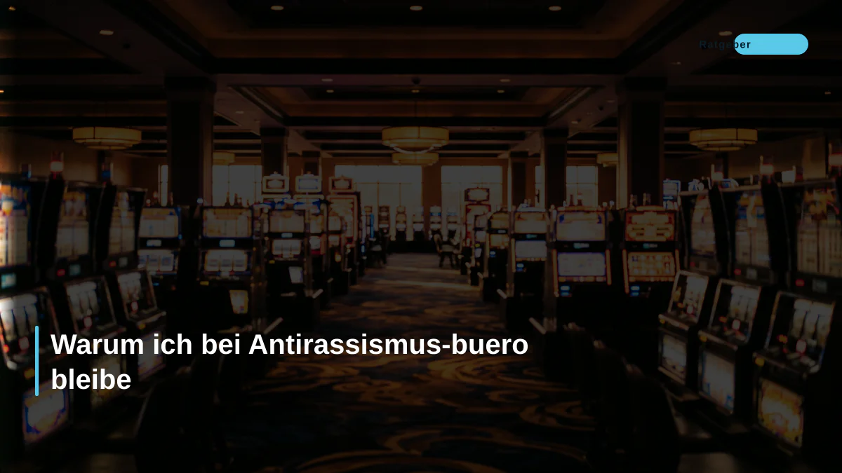 Warum ich bei Antirassismus-buero bleibe