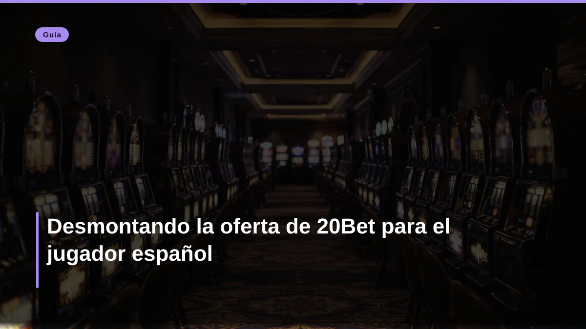 Desmontando la oferta de 20Bet para el jugador español